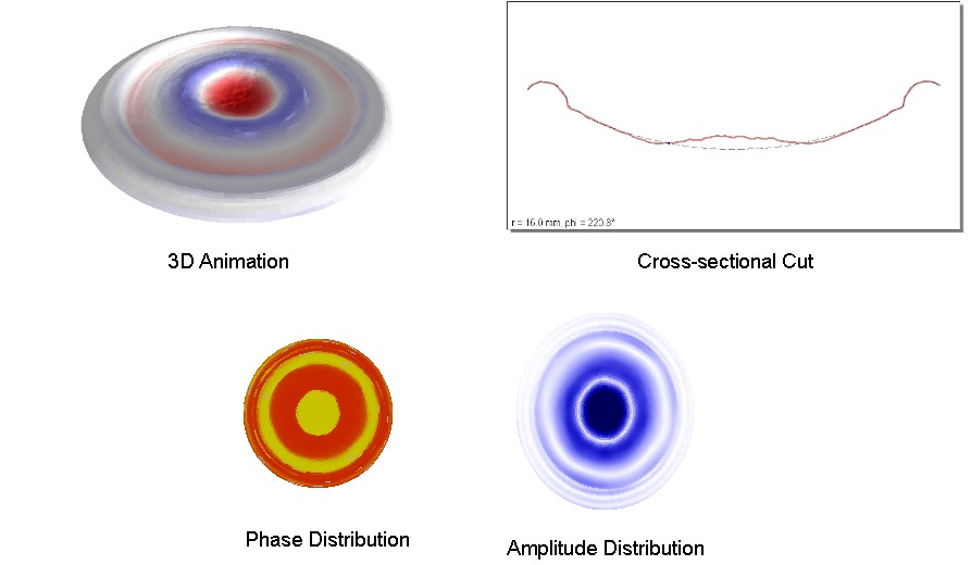 The figure above shows different ways how to visualize the transfer function describing the vibration of the scanned surface. The figure above shows different ways how to visualize the transfer function describing the vibration of the scanned surface.